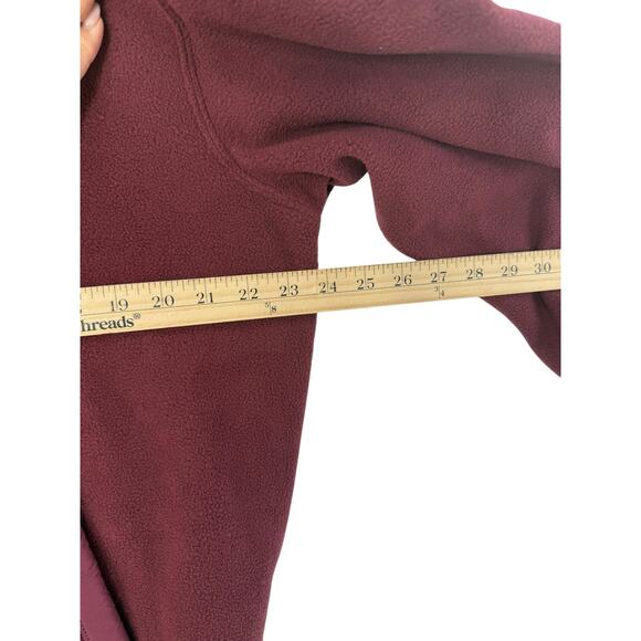 NEW GAP Arch Logo Fleece Hoodie Men M Deep Red Multi Media Loungewear Comfort - Picture 3 of 6